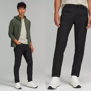 Lululemon Men’s ABC Slim-Fit Black Warpstreme Chino Pants size 38